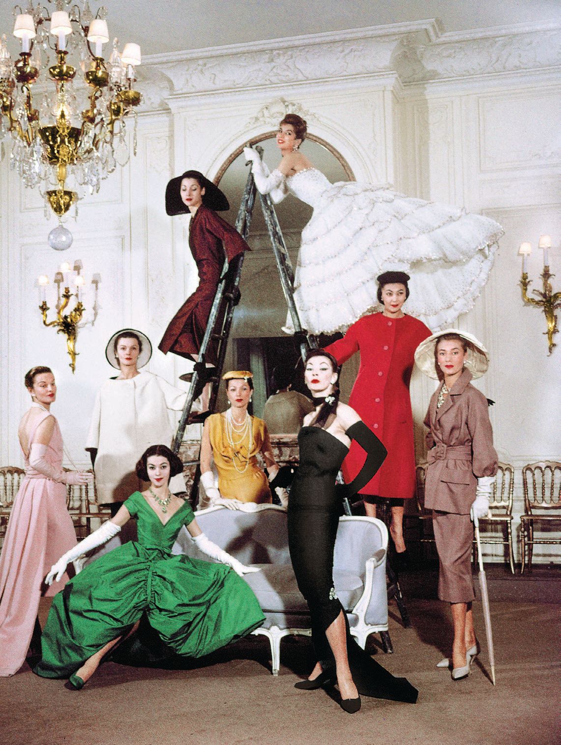 The maison’s spring/summer 1957 haute couture collection that embodies the “Age of Dior” era. PHOTO: BY LOOMIS DEAN/COURTESY OF THE LIFE PICTURE COLLECTION AND SHUTT ERSTOCK