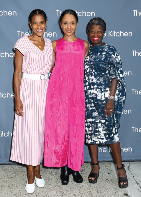 Isolde Brielmaier, Legacy Russell and Thelma Golden at The Kitchen Gala Benefit honoring Debbie Harry and Cindy Sherman on Sept. 14. PHOTO BY JOE SCHILDHORN/BFA.COM