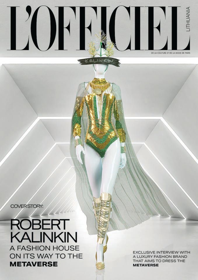 L’officiel cover: A digital wearables piece created by The Rebels team to showcase potential PHOTO COURTESY OF ©INDRE VILTRAKYTE AND THE REBELS