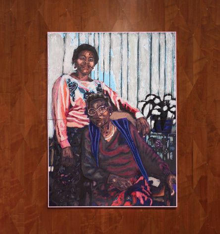 Amani Lewis, “Mother Mary and Brenda” (2021). ARTWORK AND INSTALLATION PHOTO COURTESY OF THE ARTIST AND SALON 94 GALLERY, NEW YORK