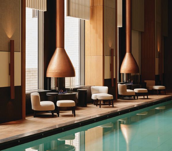 The vast Aman Spa spans three floors and boasts an indoor 20-meter pool PHOTO COURTESY OF AMAN NEW YORK