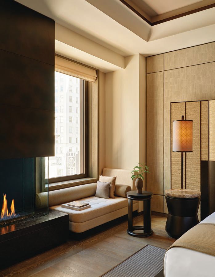 The property’s 83 suites, like this premier suite, are among the largest in the city PHOTO COURTESY OF AMAN NEW YORK