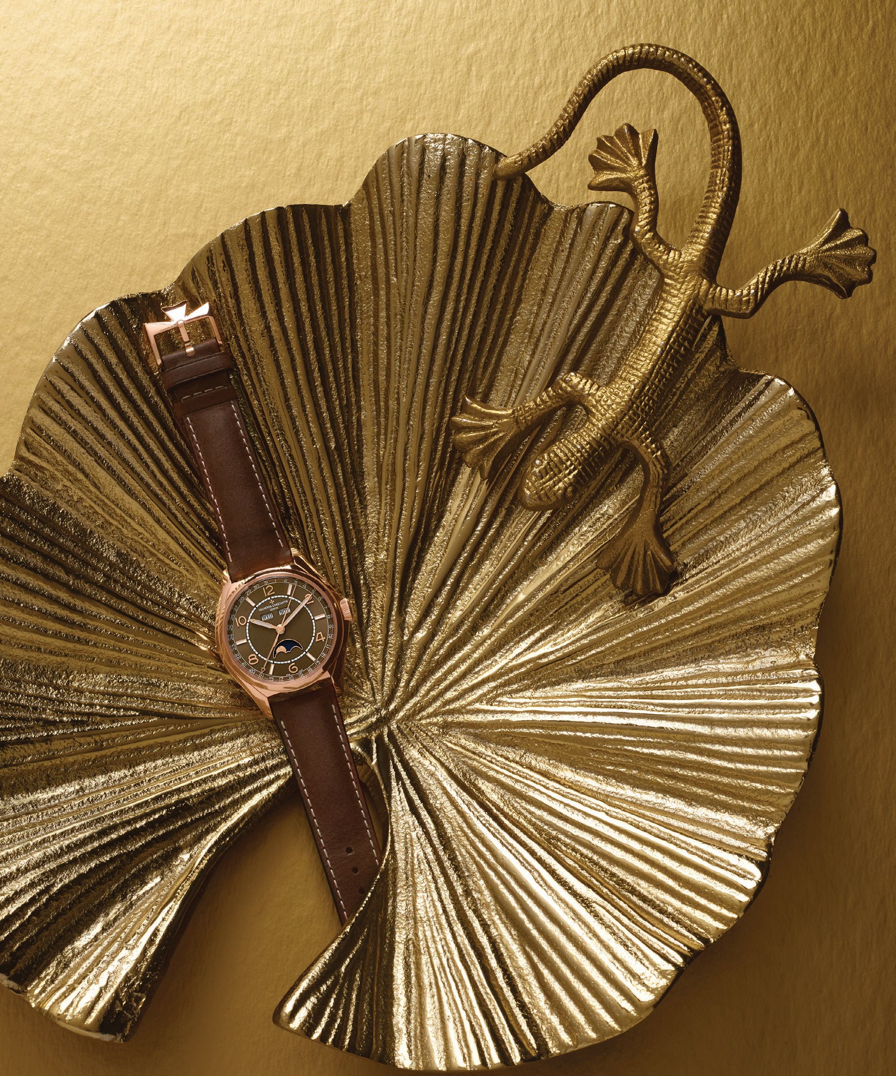 Vacheron Constantin Fiftysix complete calendar 40 mm timepiece in 18K pink gold, vacheronconstantin.com