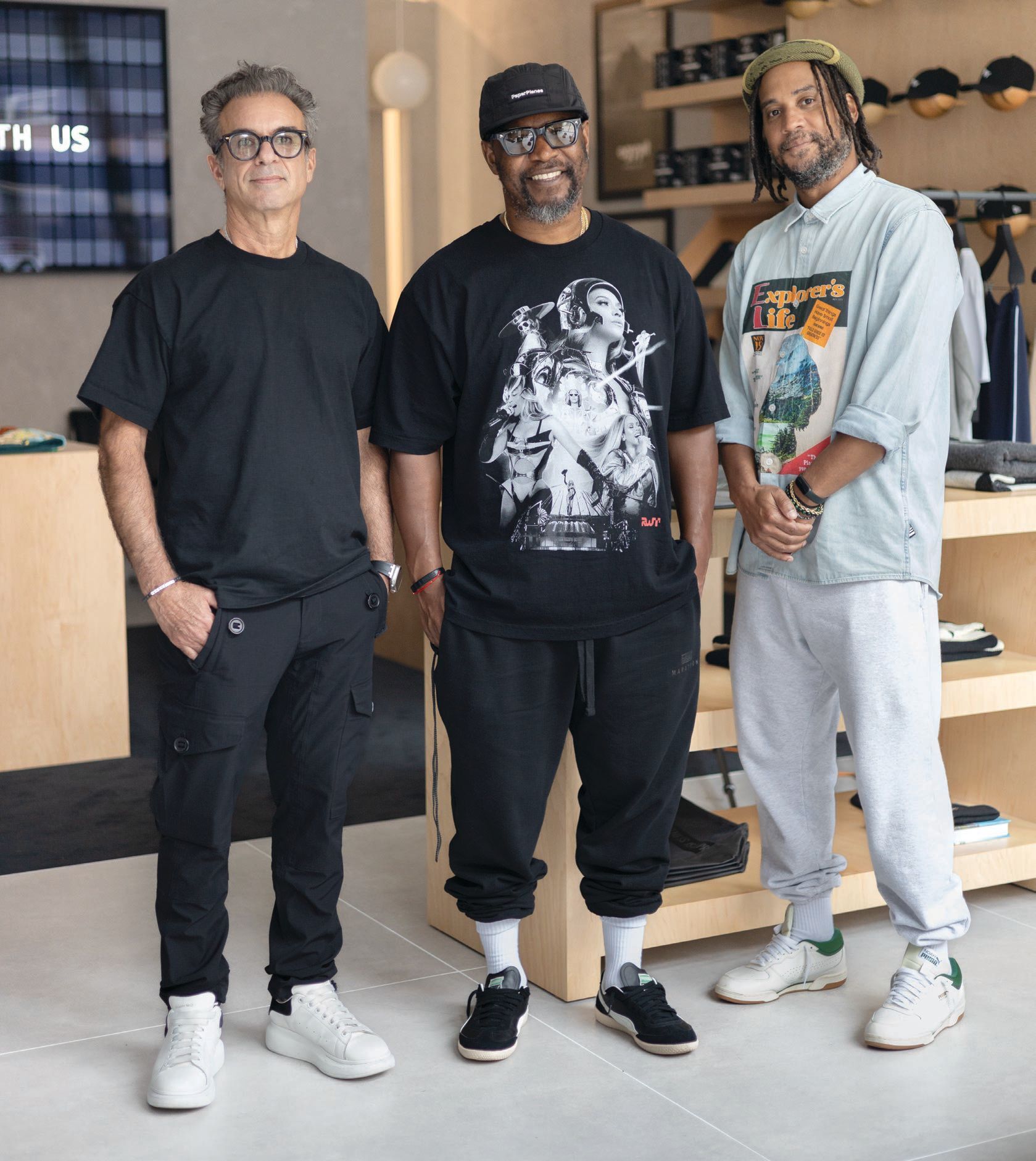 Ronnie DeMichael (president), Emory Jones (co-founder and CMO) and Just C (creative director). PHOTO BY ALEXA HOYER