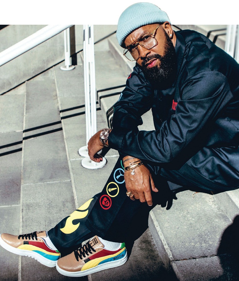 PUMA teamed up with Kenny Burns in December 2021 for the release of the limited-edition Work Harder GV Special sneaker. PHOTO BY JHALIN KNOWLES