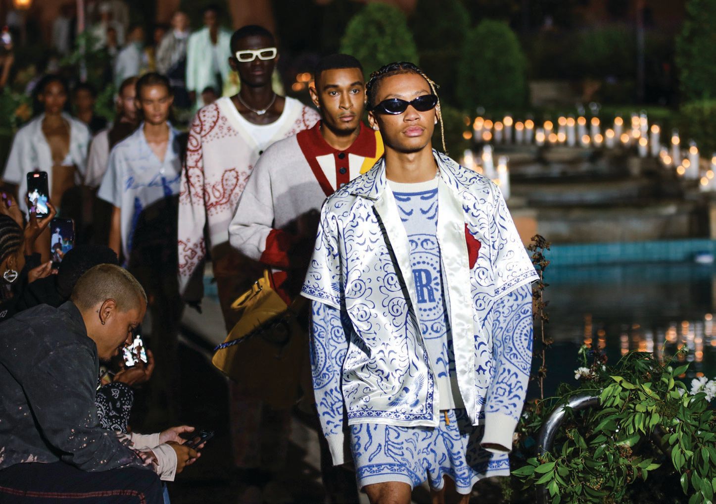 A look from Rhude’s spring/summer ’22 Monaco With God’s Help show PHOTO BY: VIRISA YONG/BFA.COM